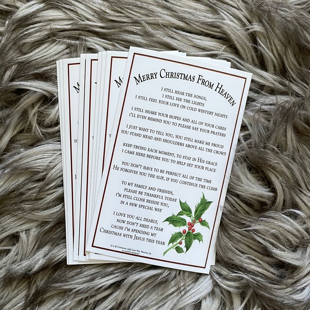 Merry Christmas From Heaven Card